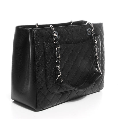 Chanel Caviar Grand Shopping Tote GST Black 3 of 7