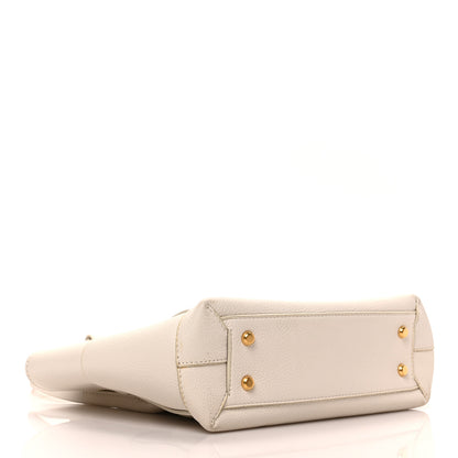 Bottega Veneta French Calfskin Maxi Intrecciato Small Arco Bianco 4 of 8