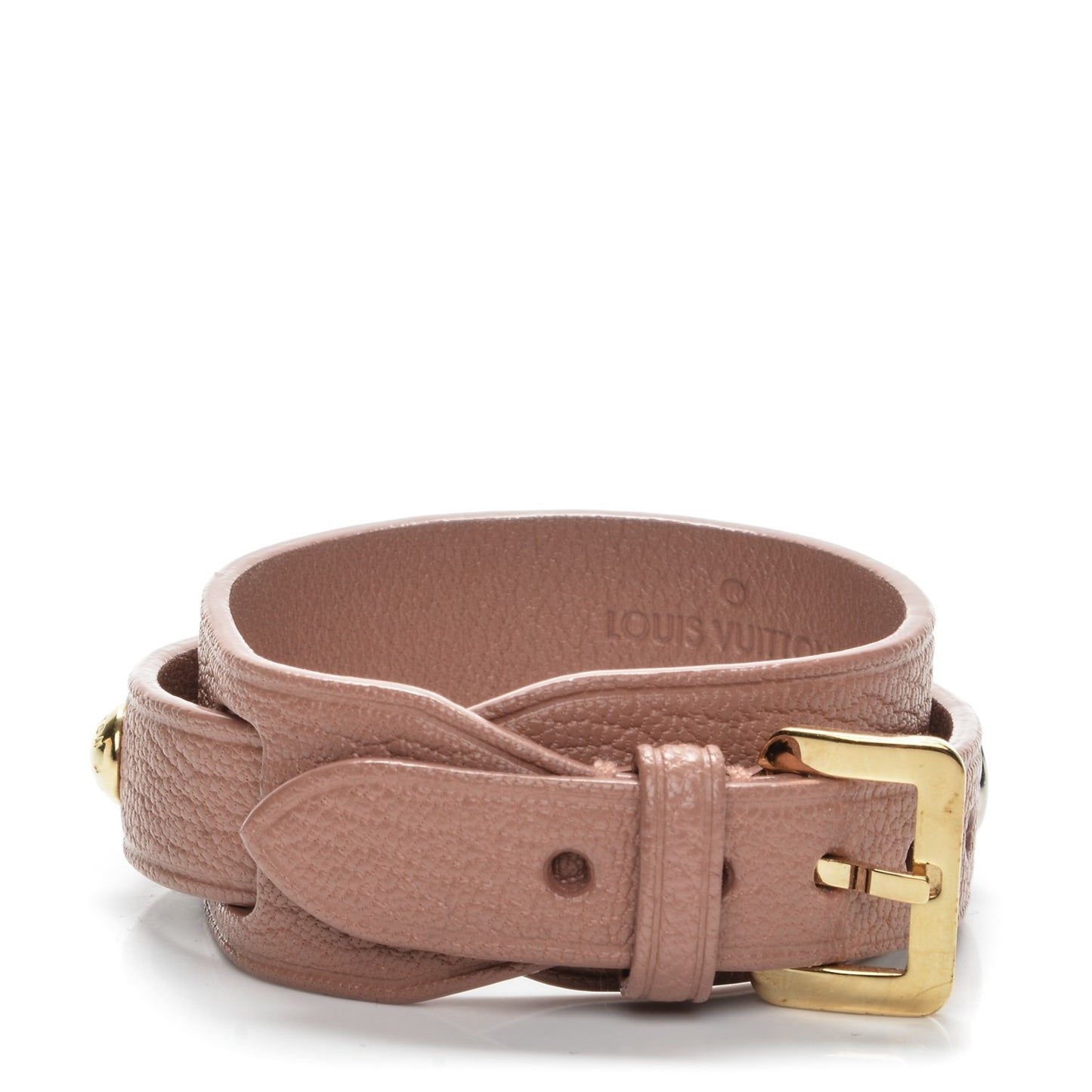 Goatskin Spike It Wrap Bracelet 17 Rose Velours