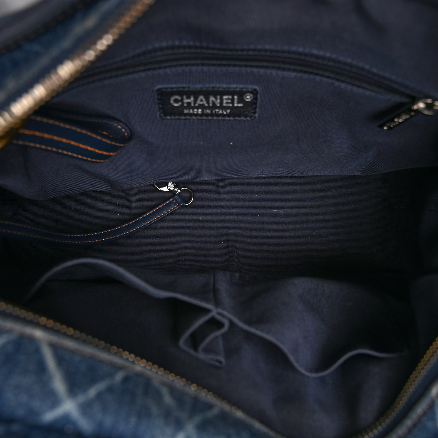 Denim Calfskin Medium Gabrielle Hobo Blue