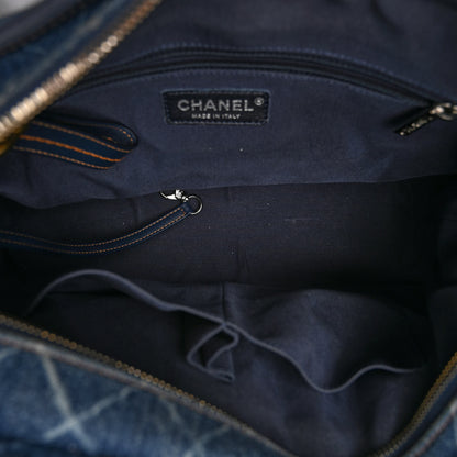 Chanel Denim Calfskin Medium Gabrielle Hobo Blue 5 of 10