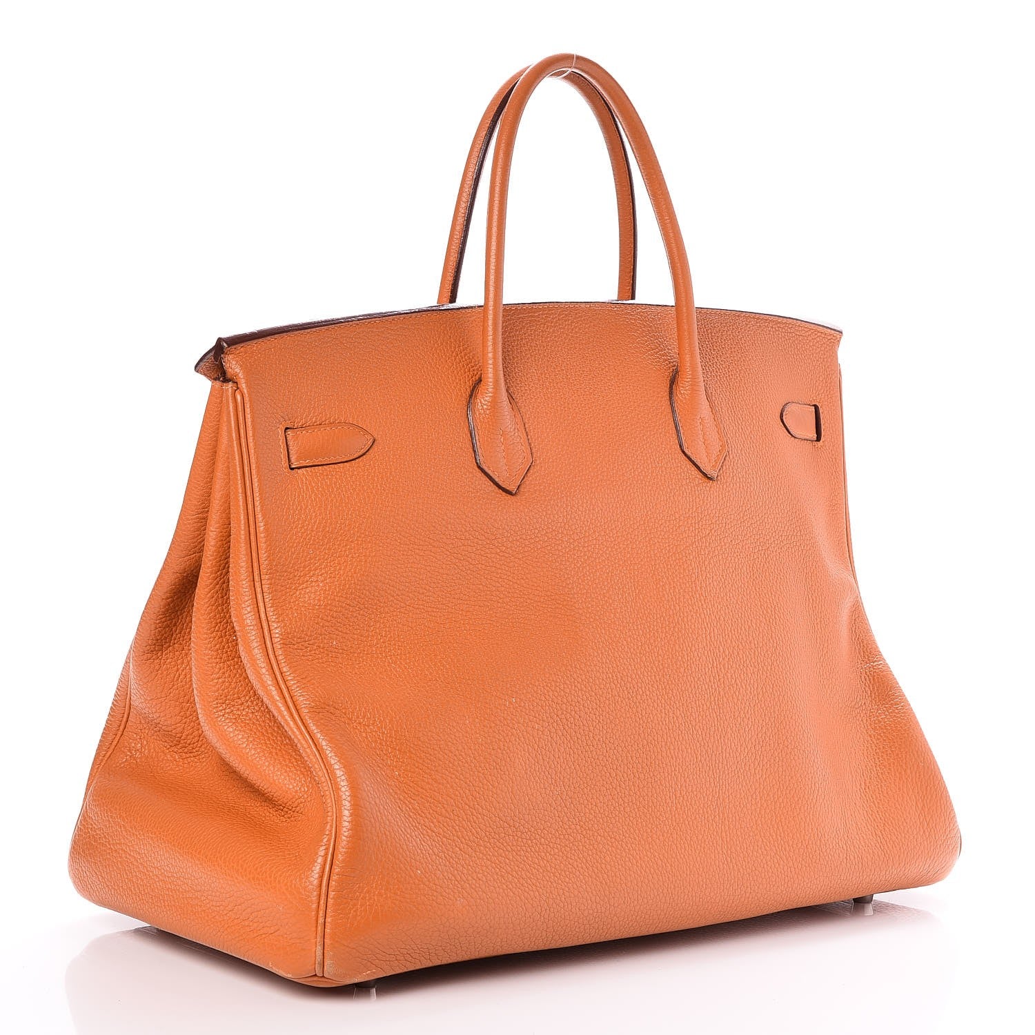 Hermes Taurillon Clemence Birkin 40 Orange 3 of 39