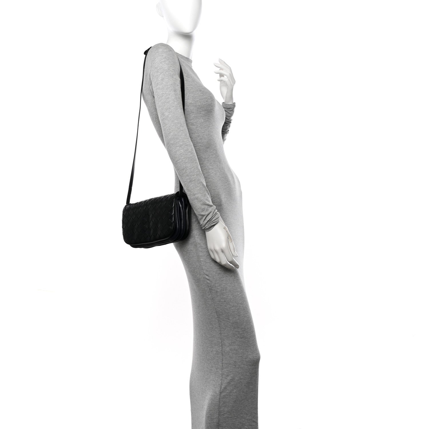 Bottega Veneta Nappa Intrecciato Puff Pouch On Strap Black Space 2 of 10