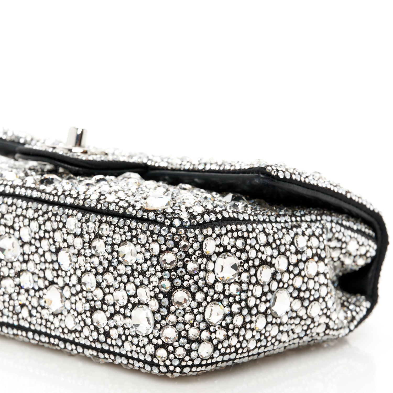 Chanel Satin Strass Mini Flap Silvery 11 of 12