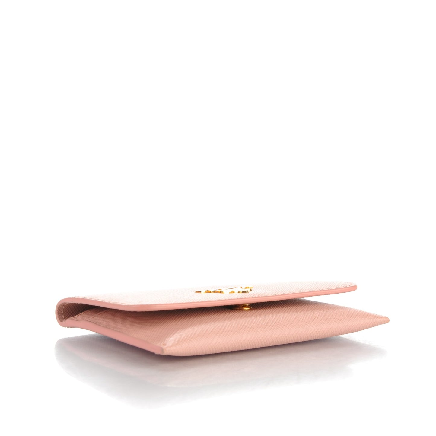 Saffiano Metal Flap Card Holder Orchidea