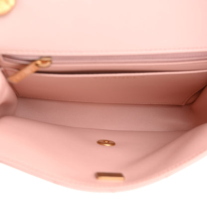 Chanel Calfskin Quilted Chain On Chain Flap Light Pink 5 of 11