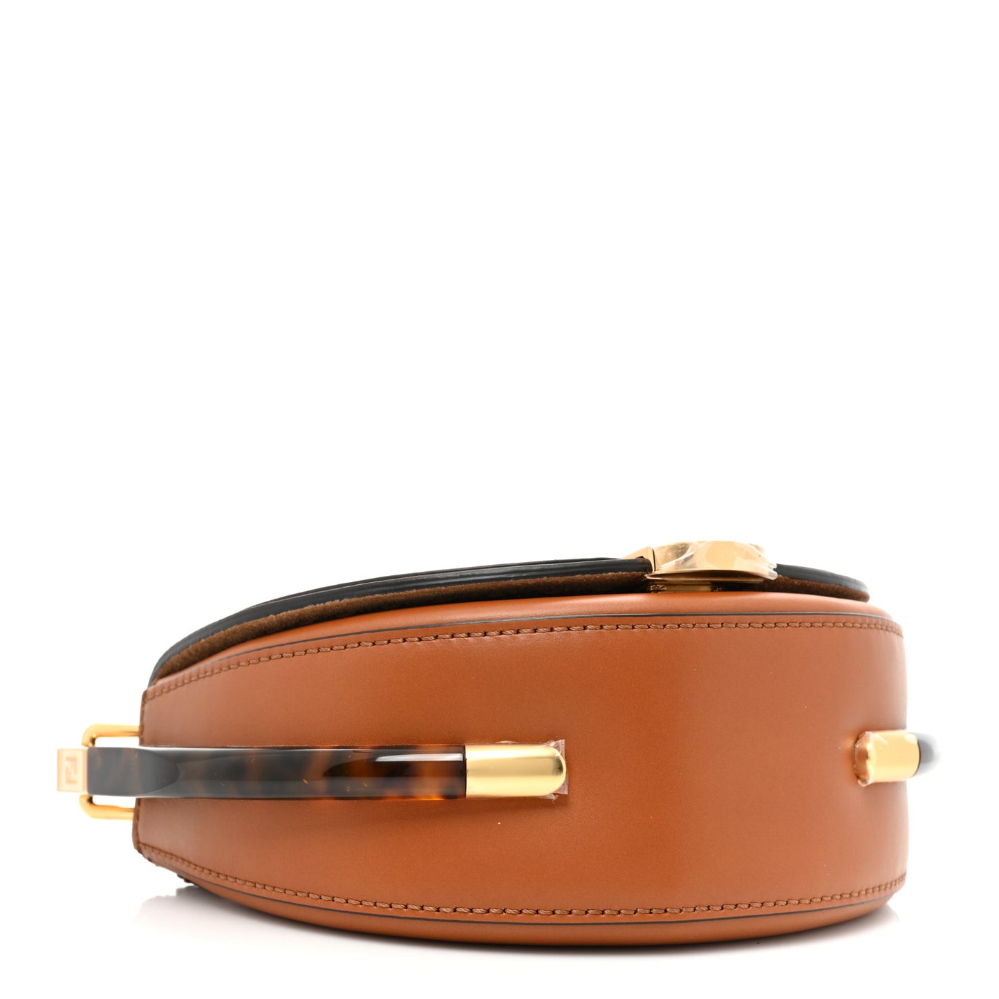 Vitello King Plexiglass Moonlight Shoulder Bag Cuoio