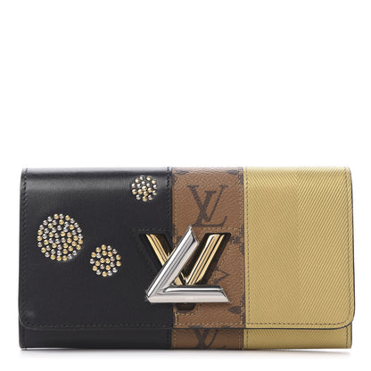 Louis Vuitton Reverse Monogram Studded Night Lights Twist Wallet 1 of 8