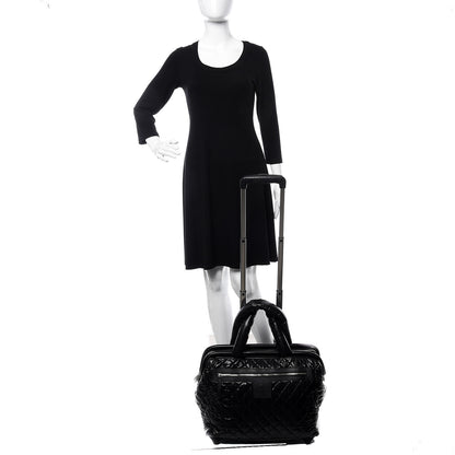 Chanel Nylon Quilted Coco Cocoon Trolley Black 2 of 12