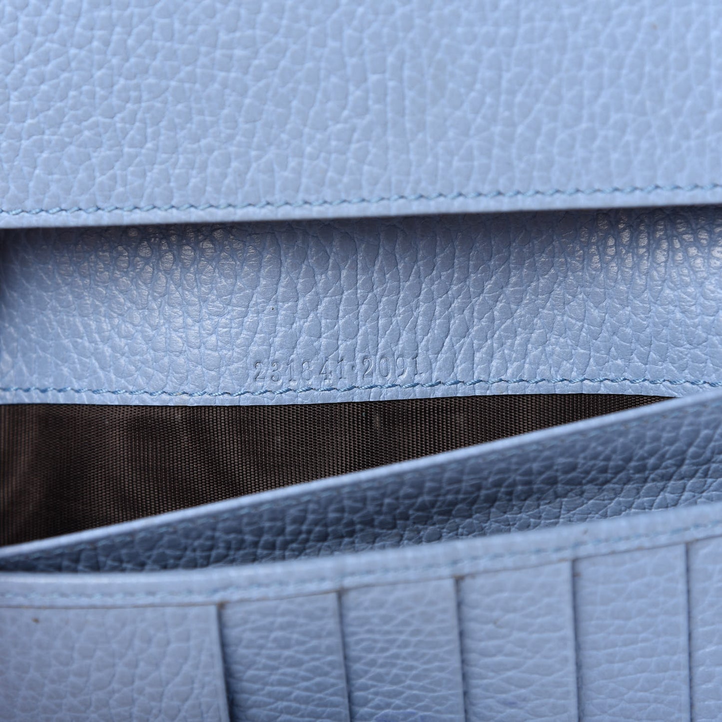 GG Plus Monogram Continental Flap Wallet Blue