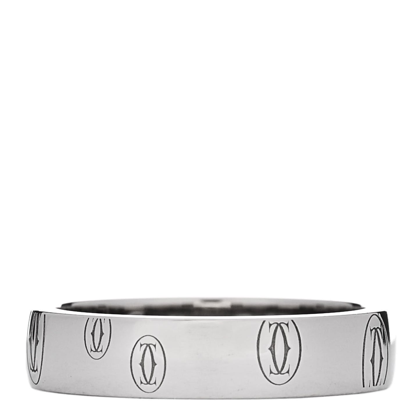 Platinum 4mm Happy Birthday Band Ring 48 4.5