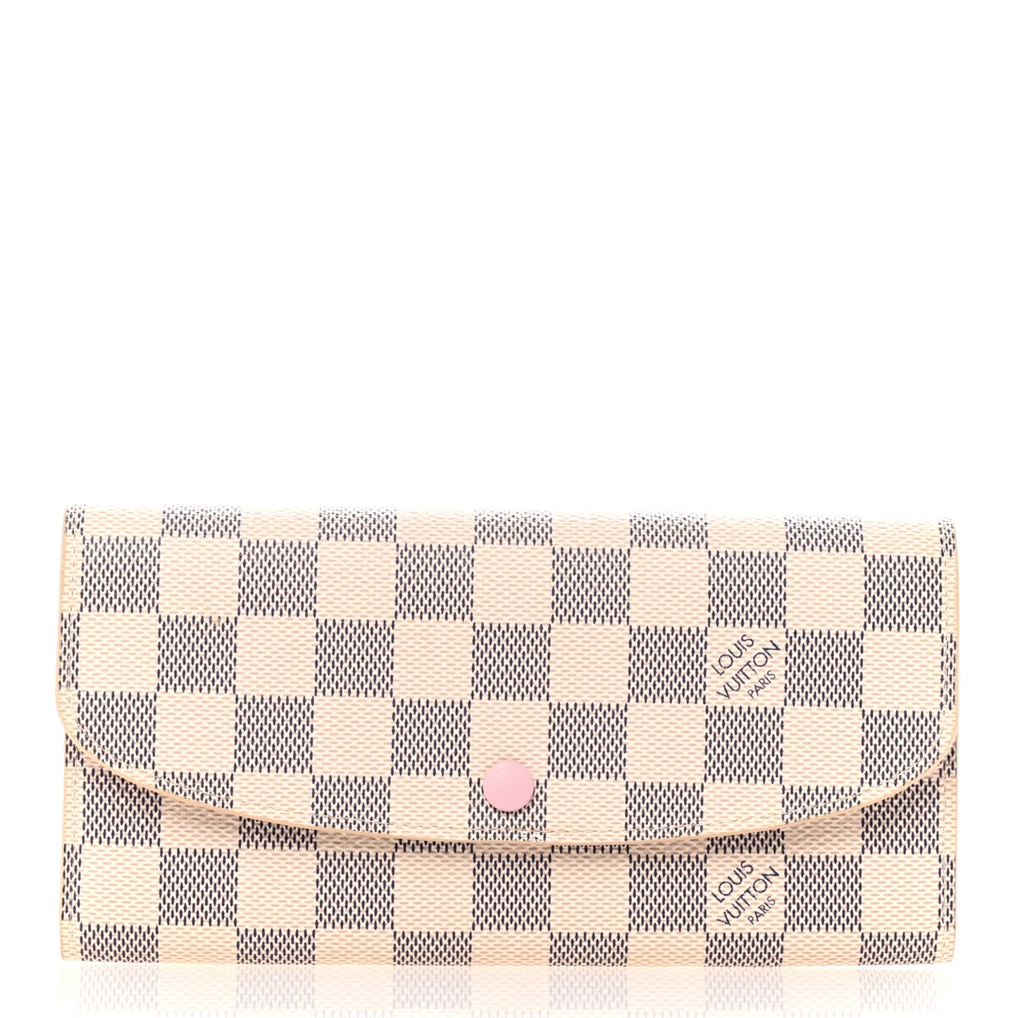 Damier Azur Emilie Wallet Rose Ballerine