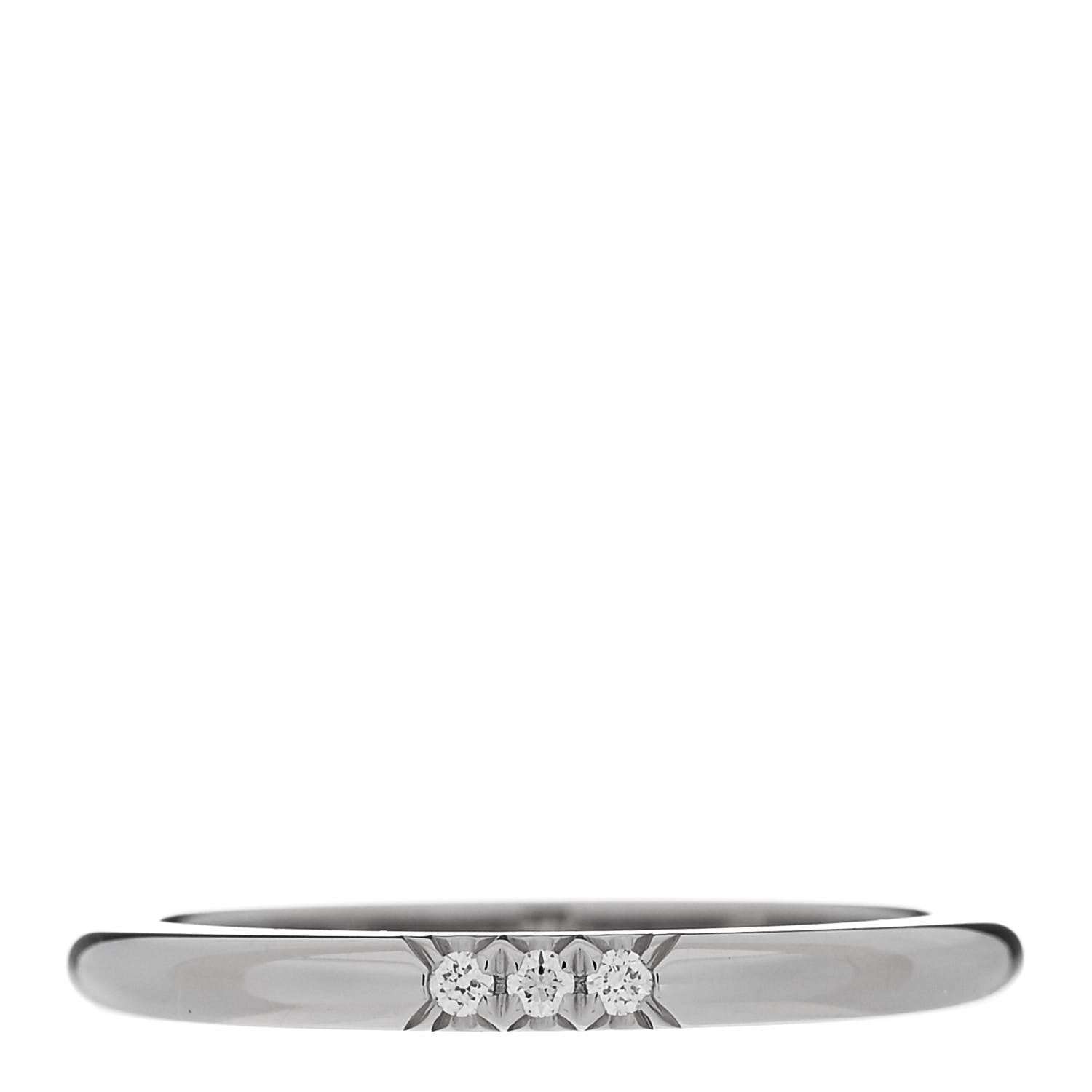 Tiffany Platinum Diamond 2mm Classic Wedding Band Ring 50 5.5 1 of 4