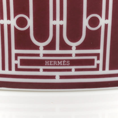 Hermes Porcelain H Deco Coffee/Tea Pot Rouge 7 of 9