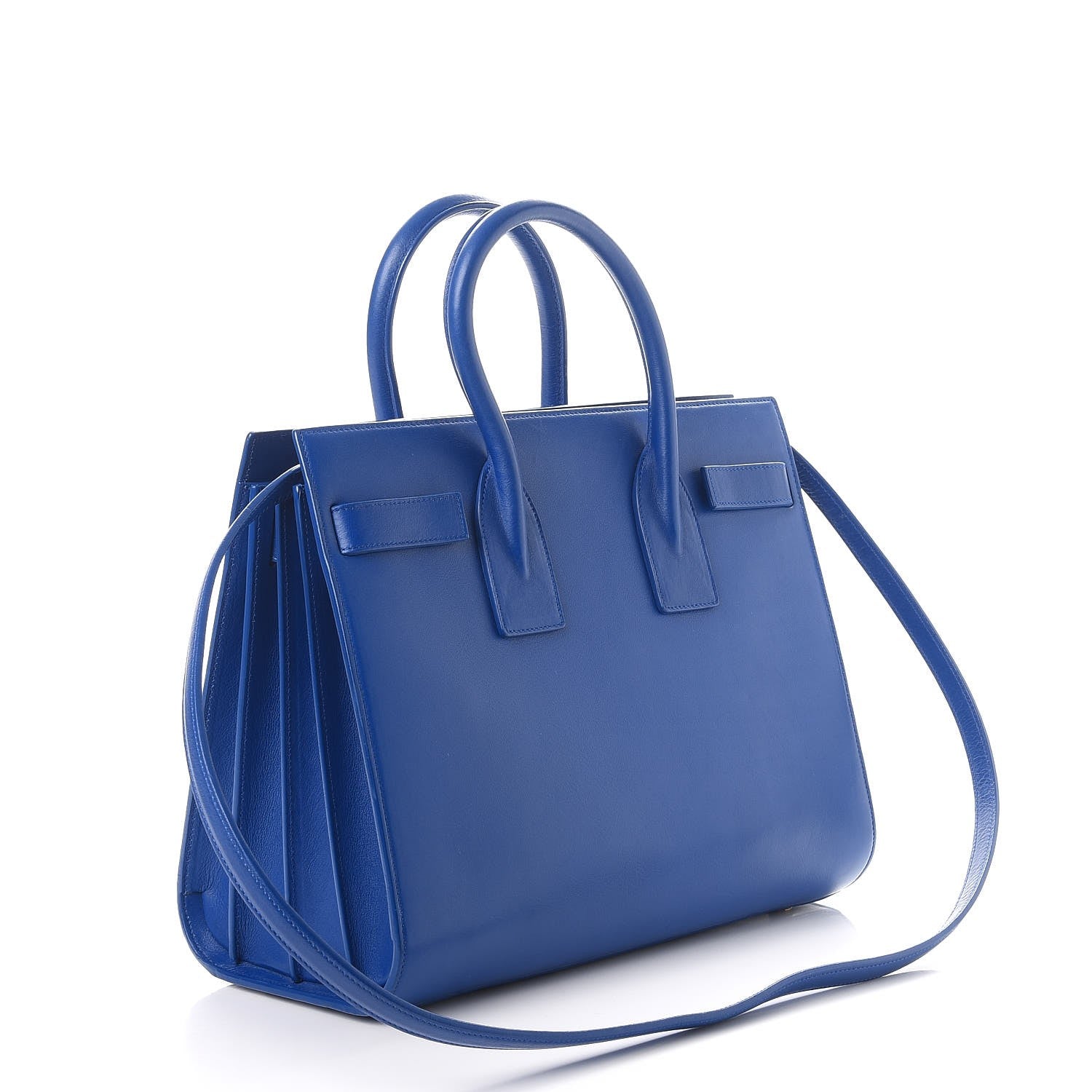 Saint Laurent Calfskin Small Sac De Jour Blue Majorelle 3 of 11