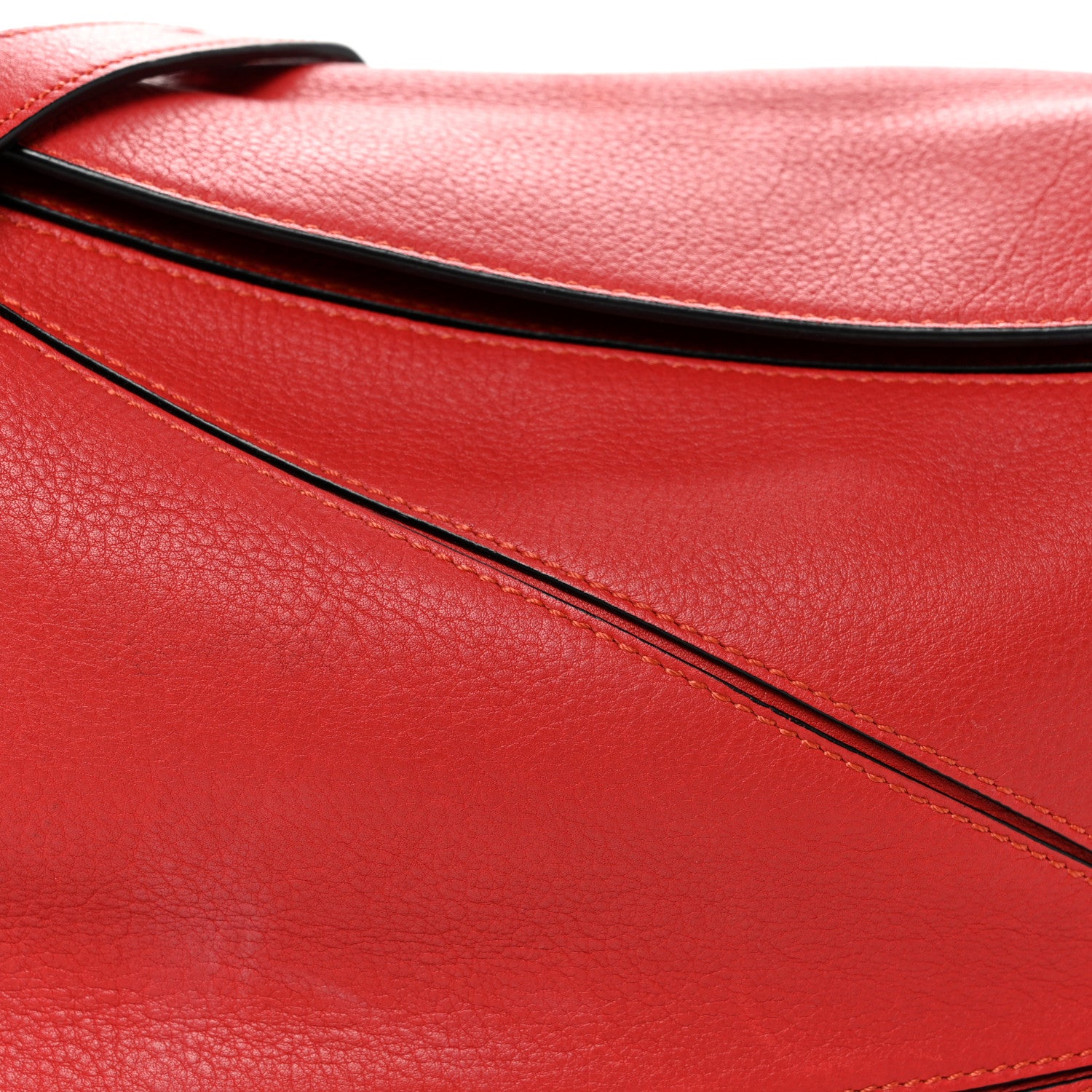 Loewe Calfskin Small Puzzle Bag Scarlet 7 of 11