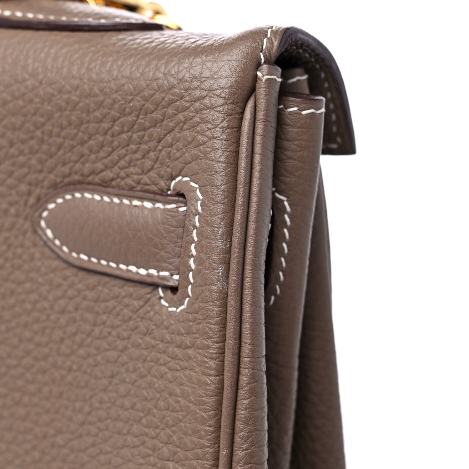 Hermes Togo Kelly Retourne 35 Etoupe 12 of 13