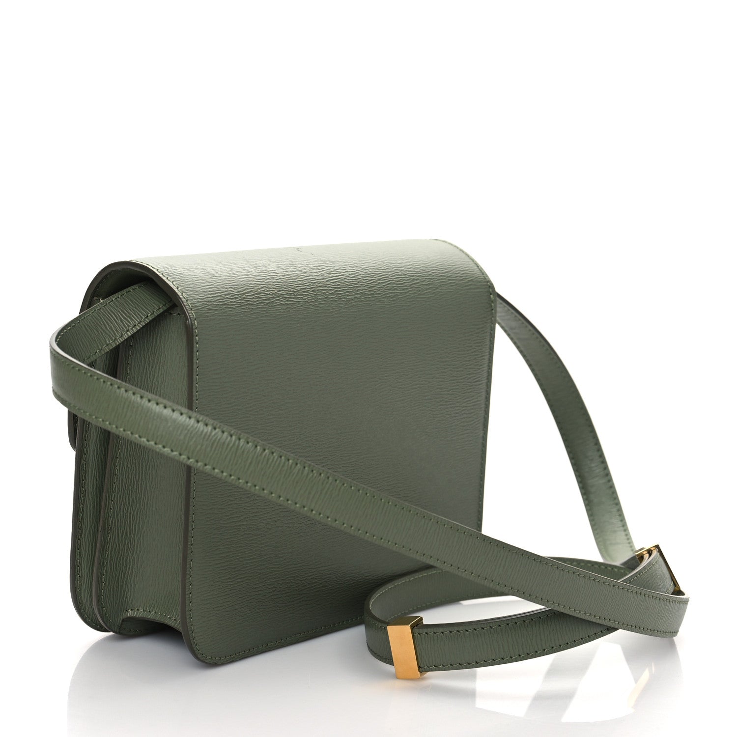 Celine Liege Calfskin Teen Classic Box Flap Bag Light Khaki 4 of 10
