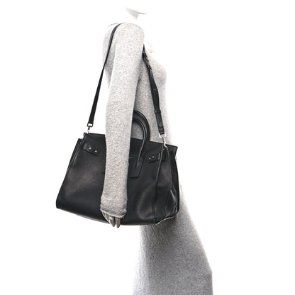 Saint Laurent Grained Calfskin Large Souple Sac De Jour Black 2 of 11