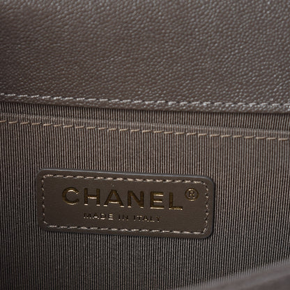 Chanel Caviar Quilted Small Boy Flap Khaki 6 of 10