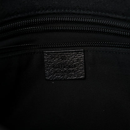 Gucci Monogram Web Small Flat Messenger Crossbody Black 6 of 15