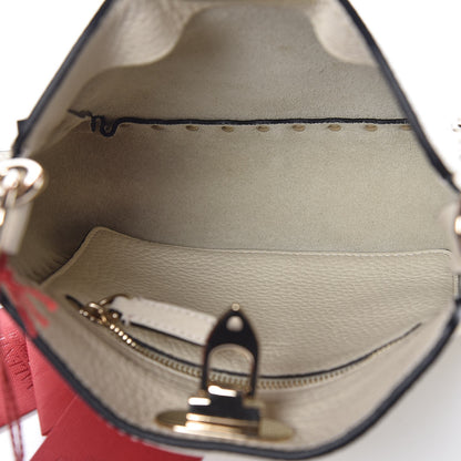 Valentino Garavani Pebbled Calfskin Mini Rockstud Flip-Lock Messenger Bag Light Ivory 5 of 6