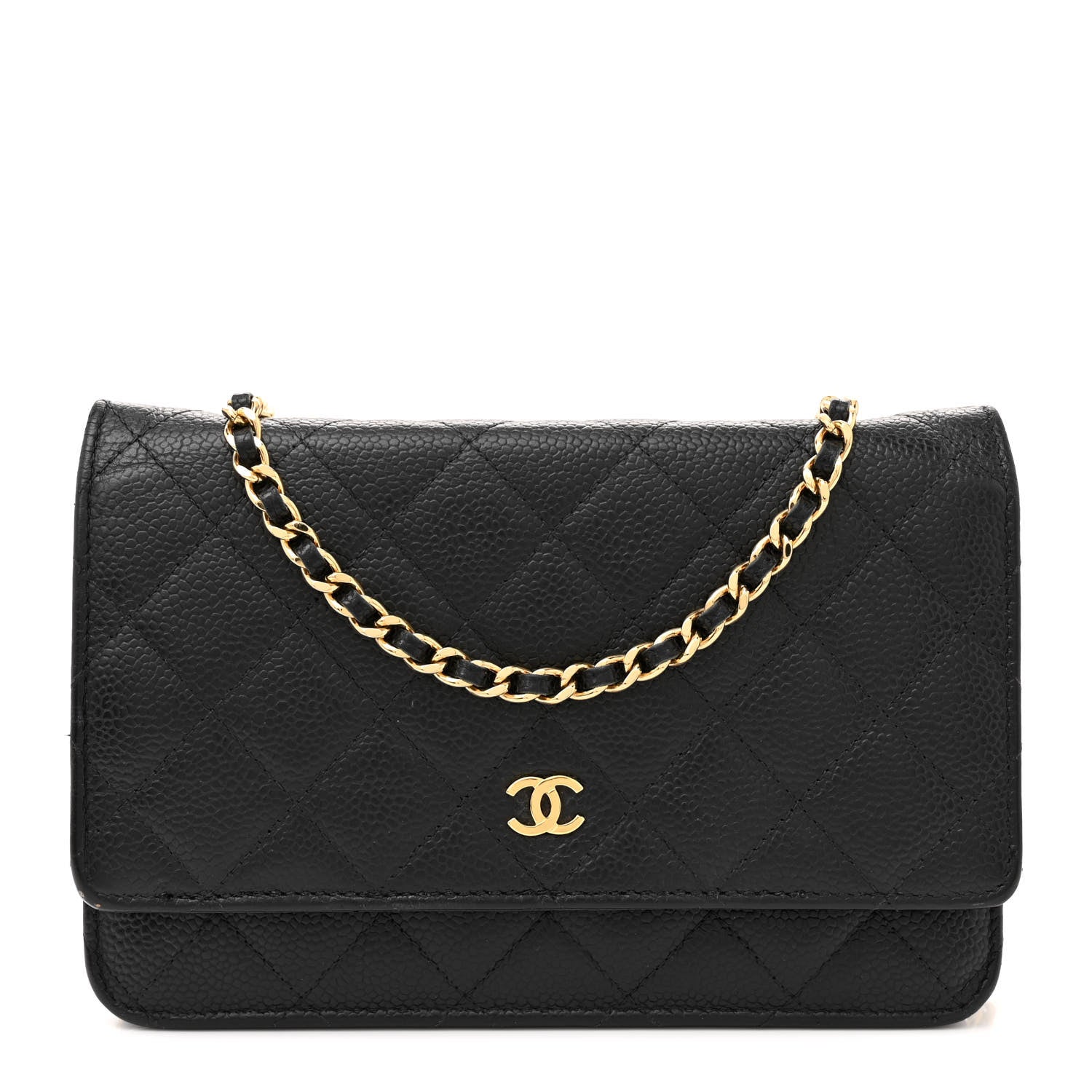 Chanel Caviar Quilted Wallet on Chain WOC Black 1 of 15
