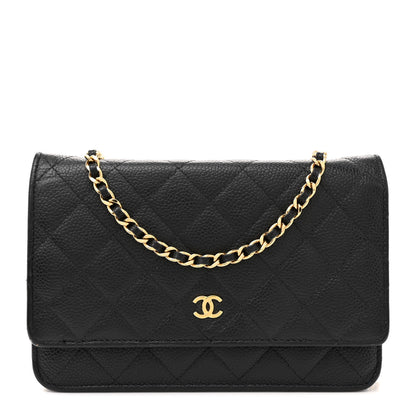 Chanel Caviar Quilted Wallet on Chain WOC Black 1 of 15