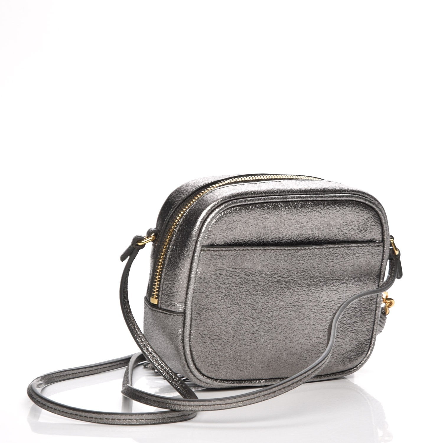 Saint Laurent Metallic Calfskin Monogram Blogger Bag Lapis Nero 3 of 7