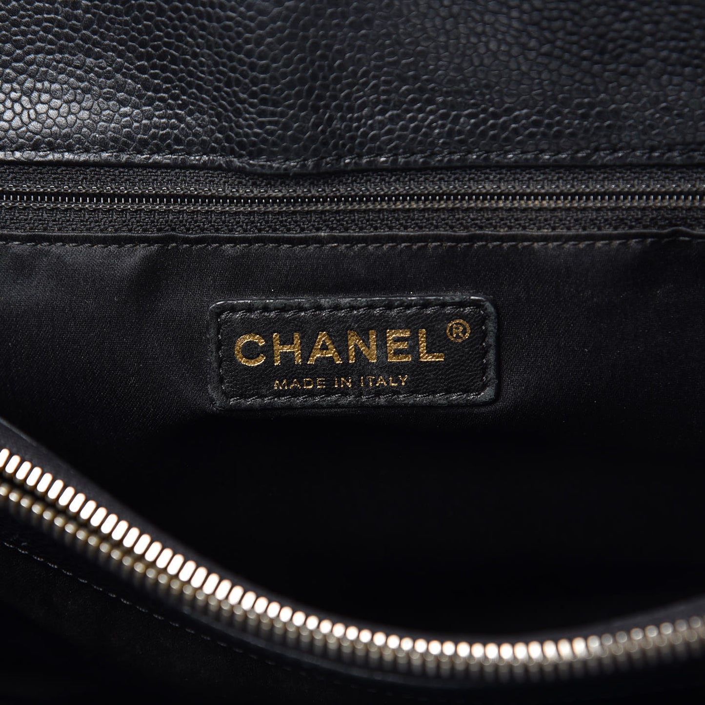 Caviar Quilted Grand Shopping Tote GST Black