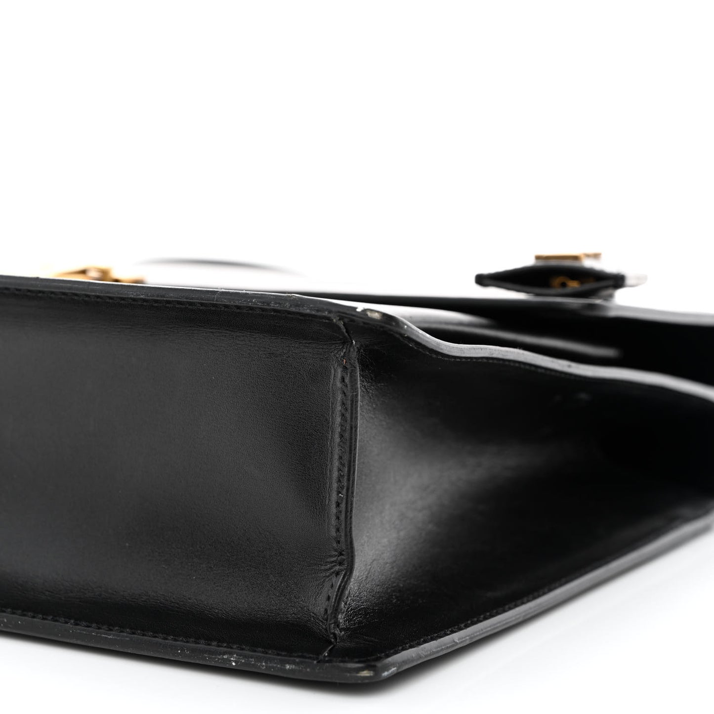 Smooth Calfskin Large High School Satchel Black