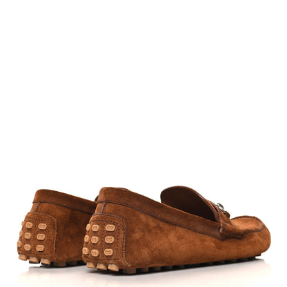 Gucci Suede Mens Horsebit Driver Loafers 10 Cuir 5 of 9