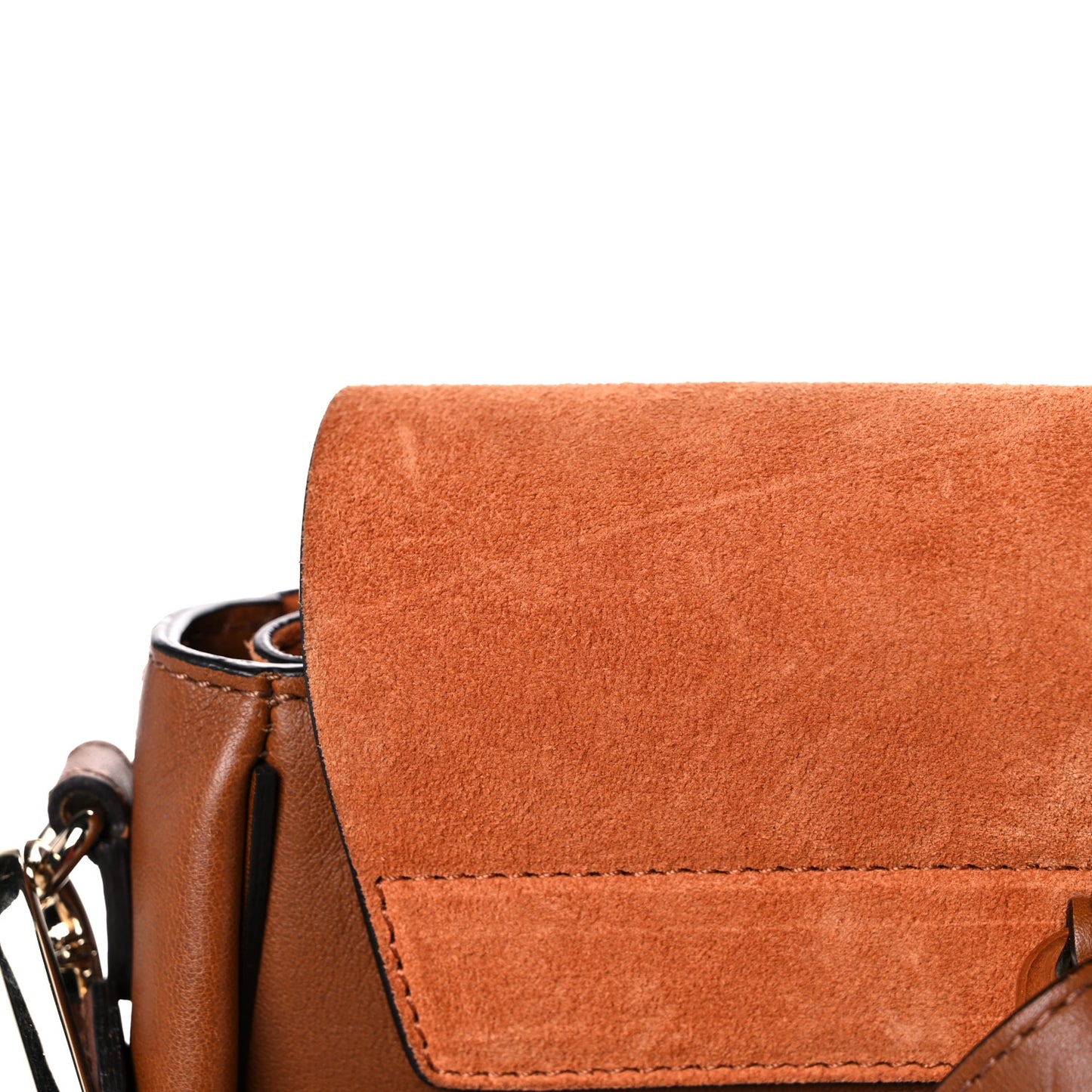Suede Calfskin Medium Faye Backpack Tan