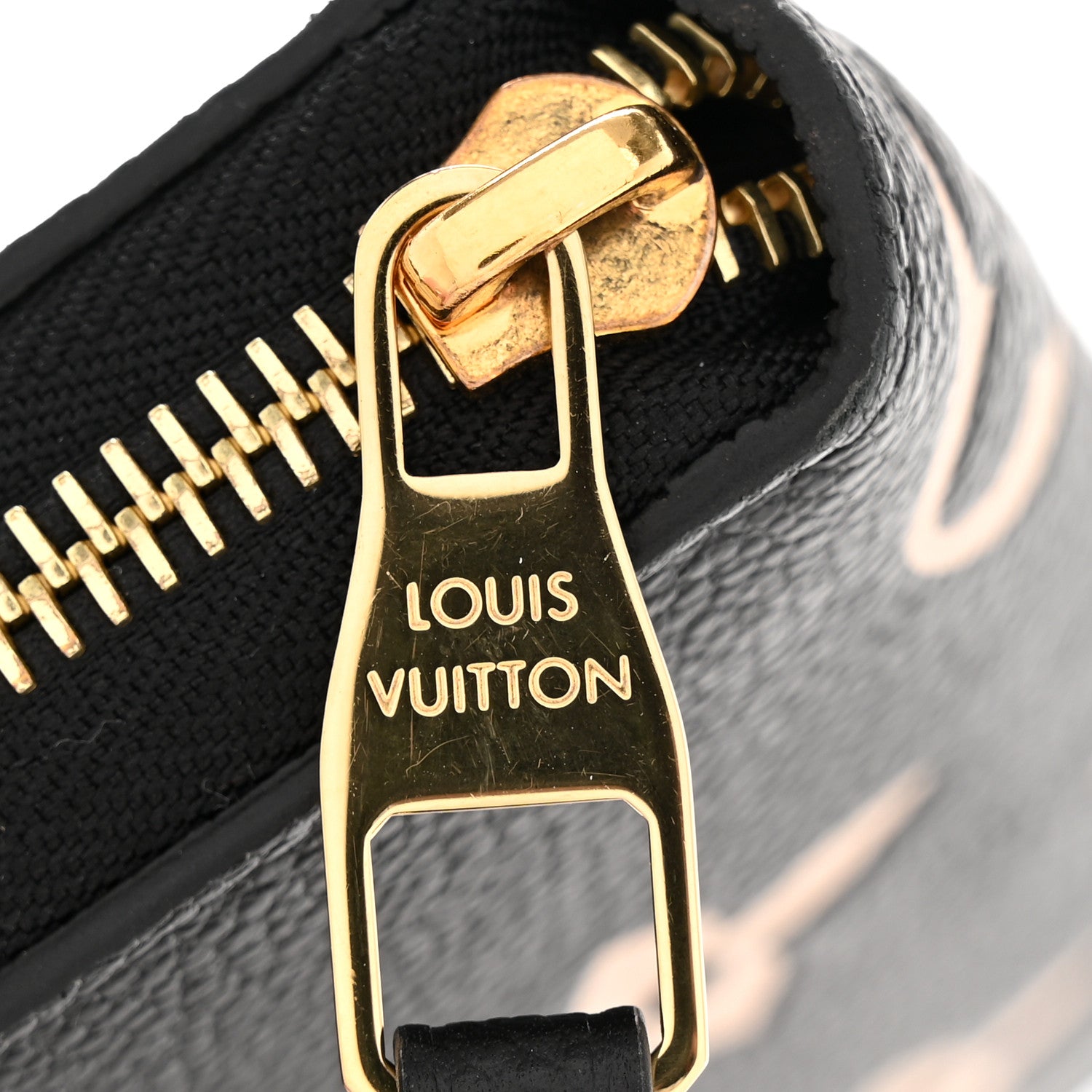 Louis Vuitton Empreinte Monogram Giant Zippy Wallet Black Beige 8 of 9