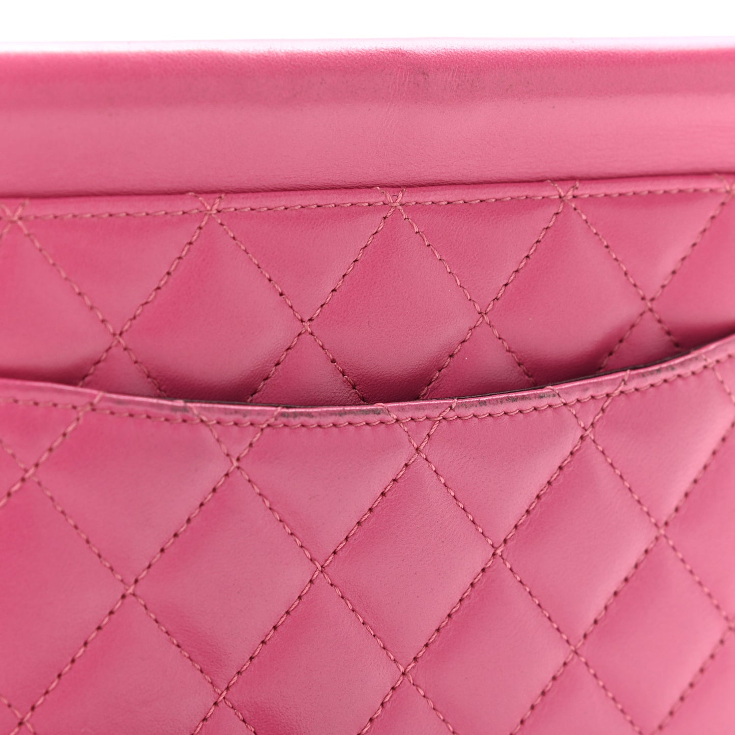 Lambskin Quilted Medium Crossing Times Flap Pink