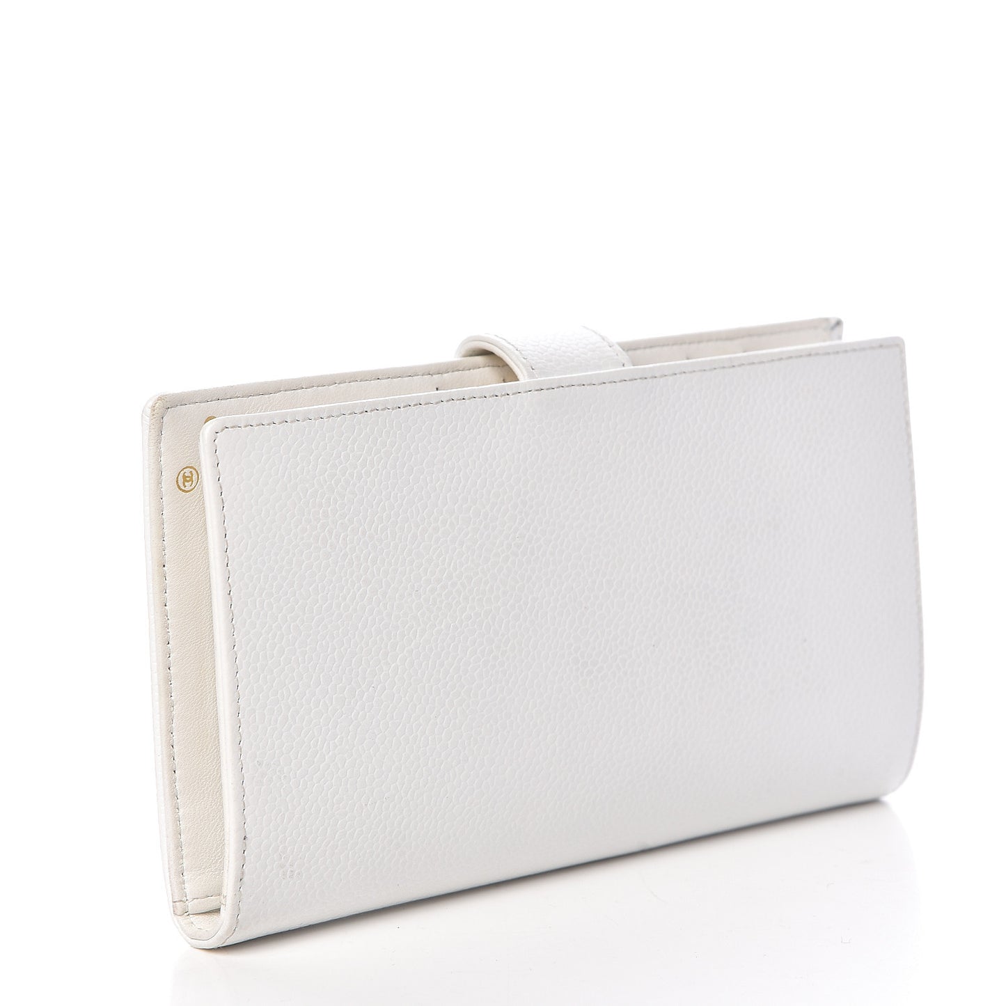 Caviar Timeless CC French Wallet White