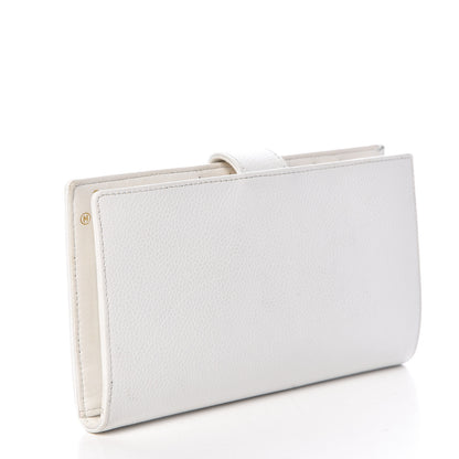Chanel Caviar Timeless CC French Wallet White 3 of 11