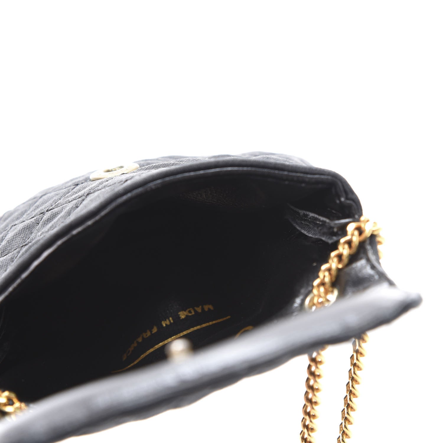 Chanel Jersey Quilted Shoulder Bag Black 5 of 9