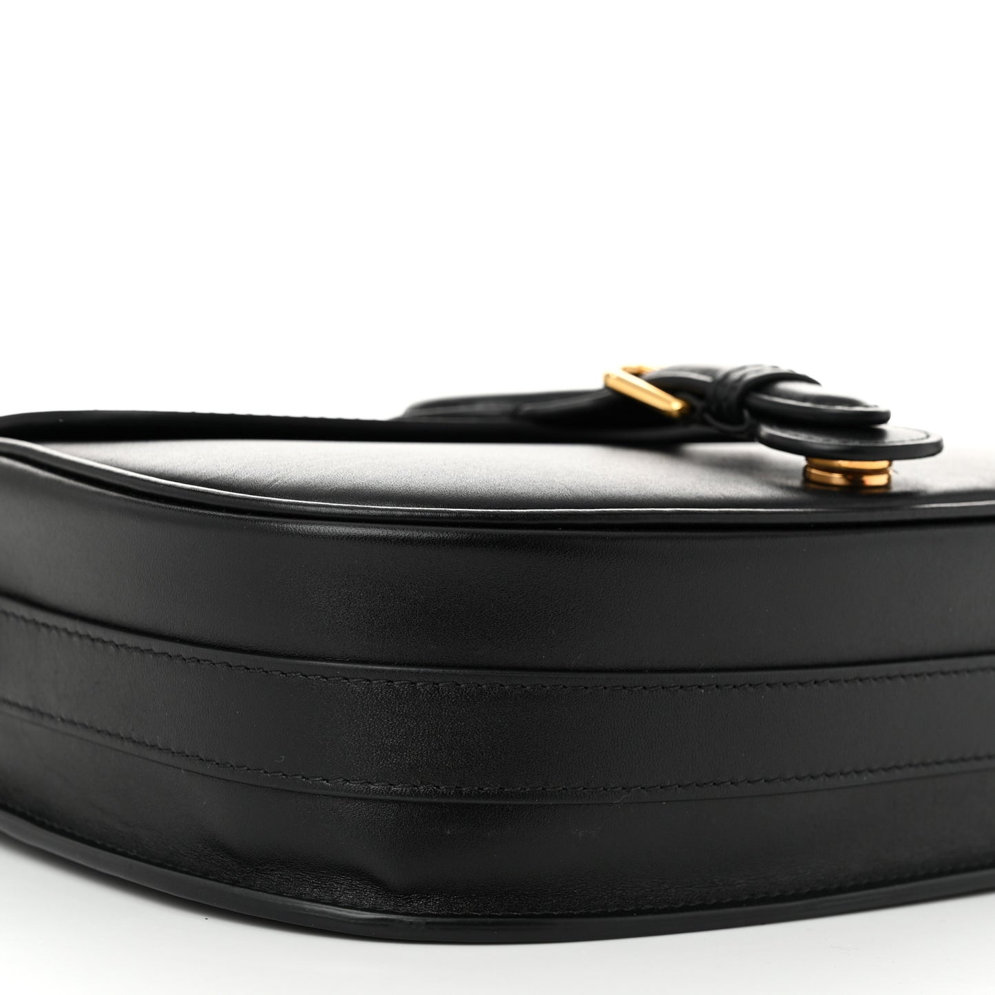 Box Calfskin Medium Bobby Flap Black