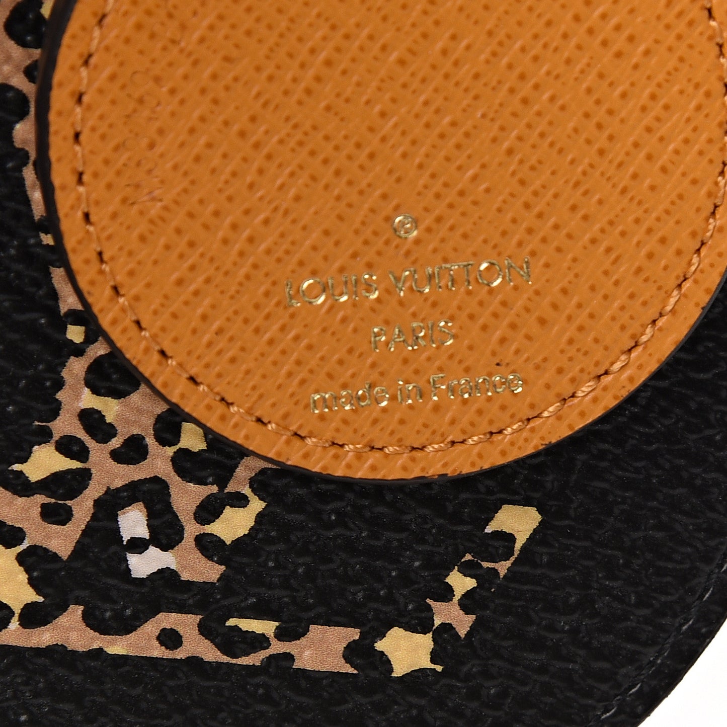 Monogram Giant Jungle Bag Charm Key Holder Black