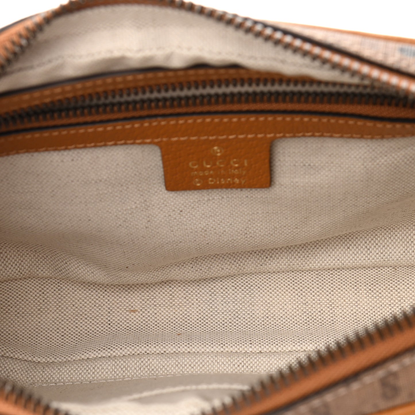 X DISNEY Mini Vintage GG Supreme Monogram Mickey Mouse Small Belt Bag Beige Vintage Sun Oil