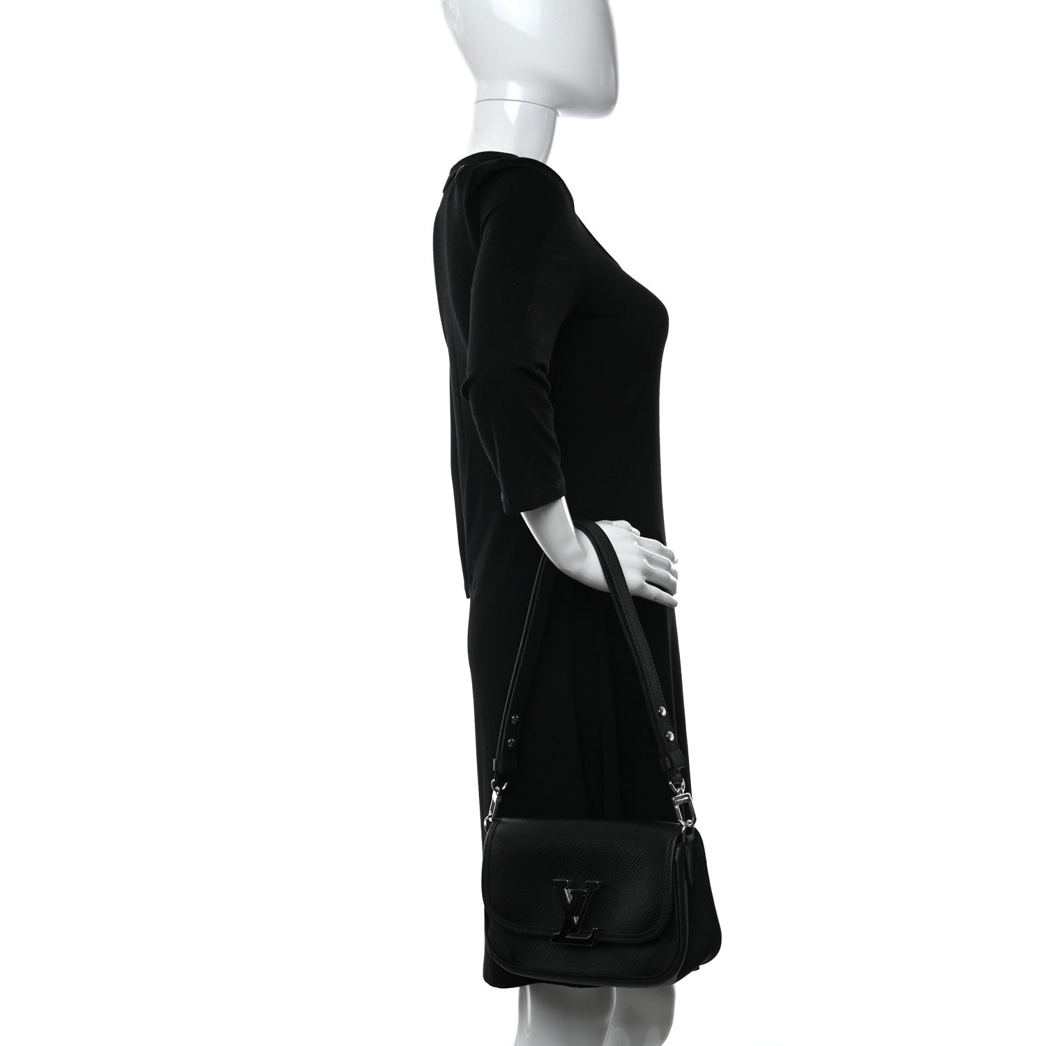Louis Vuitton Epi Buci Crossbody Black 2 of 8