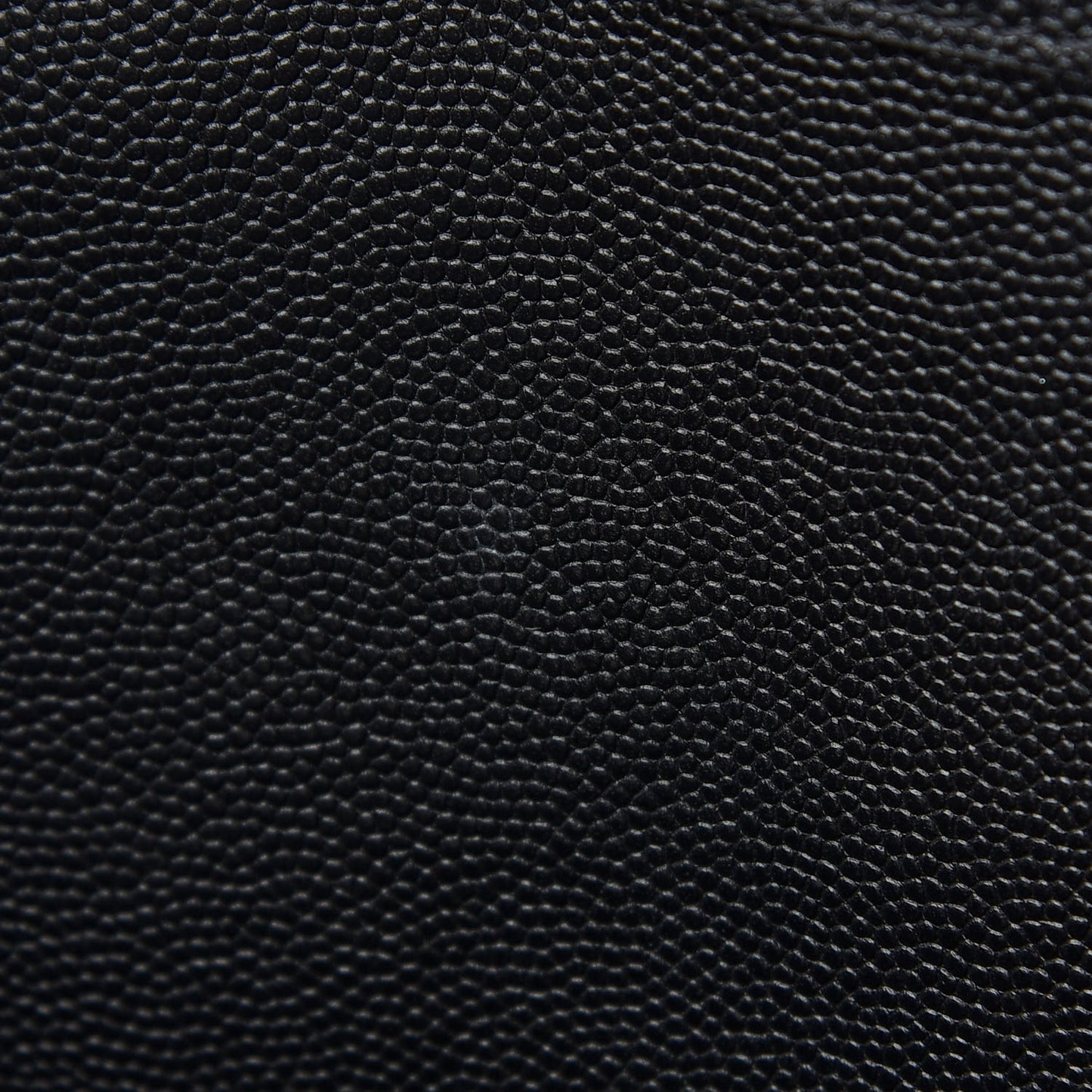 Caviar Stitched Large Shopping Tote Black