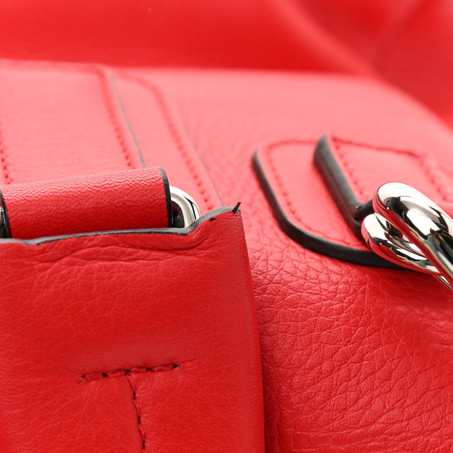Givenchy Waxy Grained Calfskin Mini Pandora Pure Flap Bag Medium Red 12 of 13
