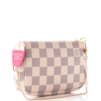 Louis Vuitton Damier Azur 2015 Christmas Animation Mini Pochette Accessories 3 of 7