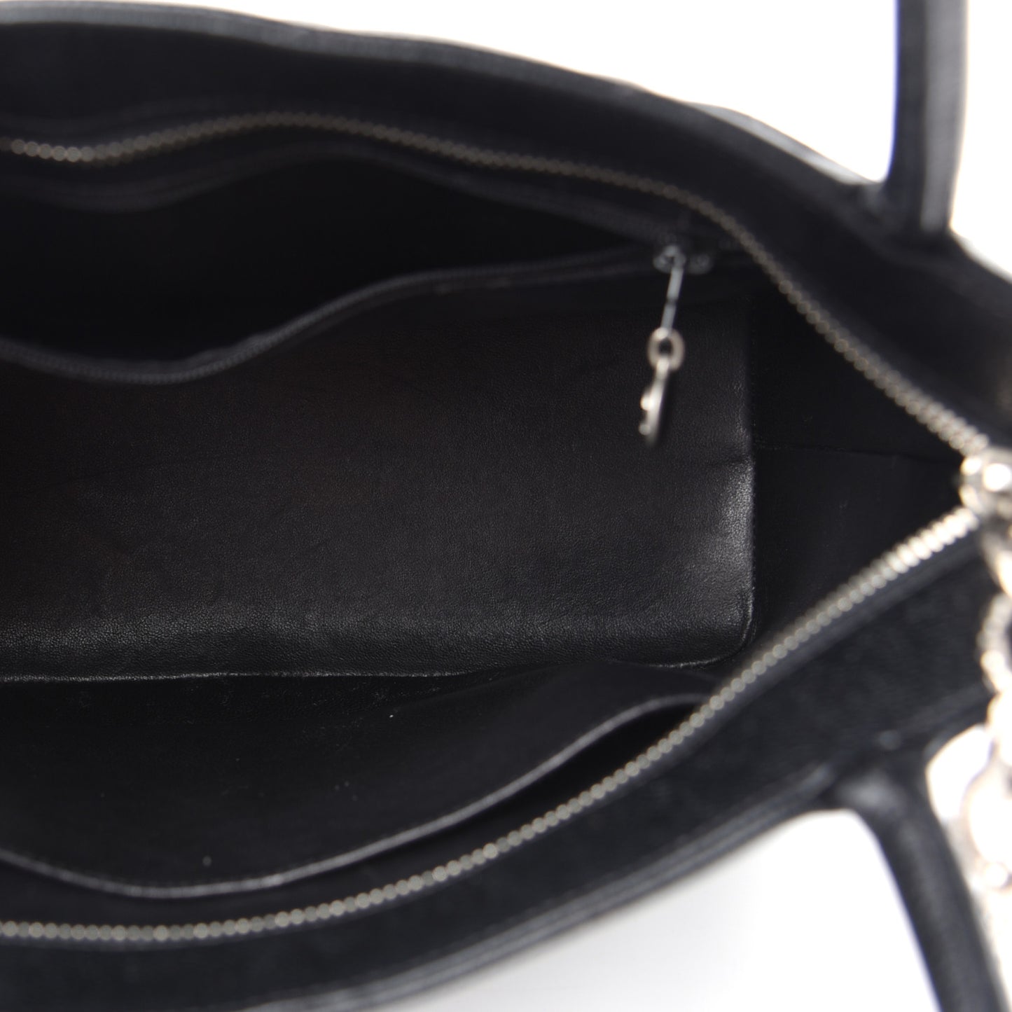 Caviar Quilted Medallion Tote Black