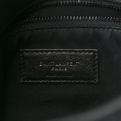 Saint Laurent Lambskin Quilted Monogram Monochrome Small Loulou Puffer Chain Satchel Black 6 of 11