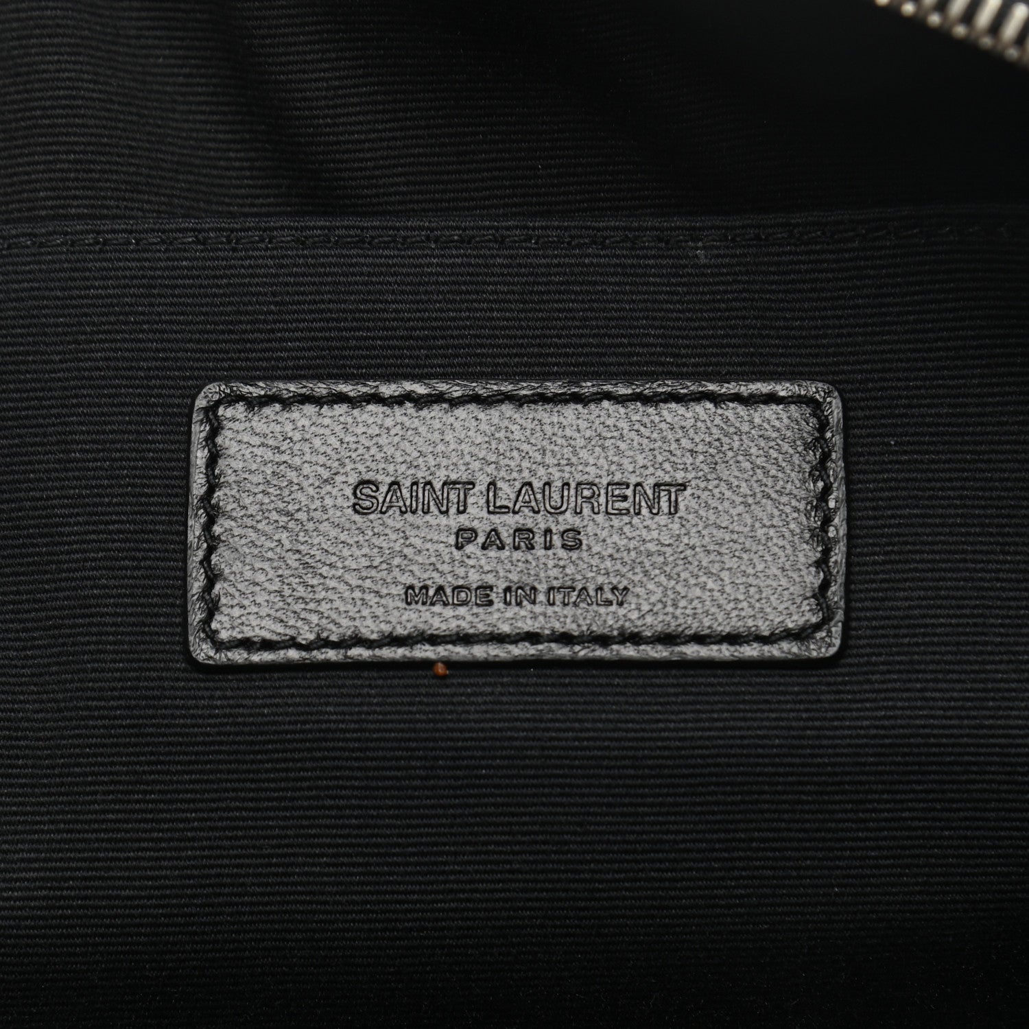 Saint Laurent Calfskin Crocodile Embossed Document Holder Black 6 of 8