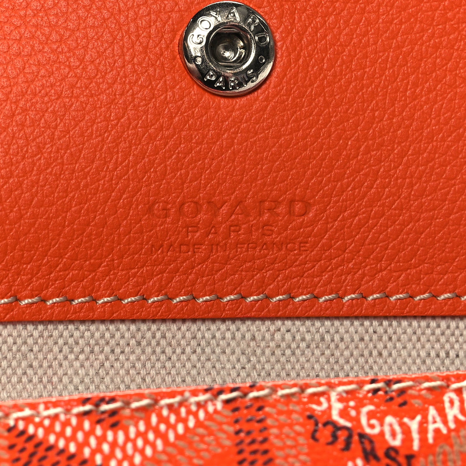 Goyard Goyardine Saint Louis GM Orange 8 of 11