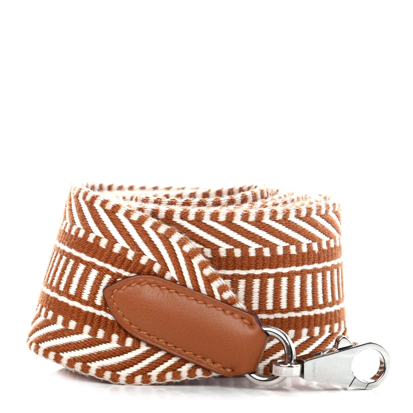 Toile Swift 50mm Sangle Cavale Shoulder Strap Ecru Beige Gold